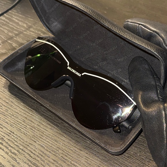 Balenciaga Accessories - Balenciaga BB0004S 001 99MM Black Sunglasses - Unisex